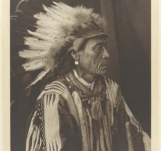 Chief in headress