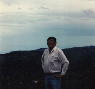 Robert Gopher on hill in Boulder, Colorado
